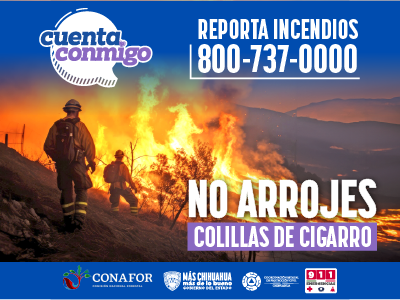No arrojes colillas de cigarro. 