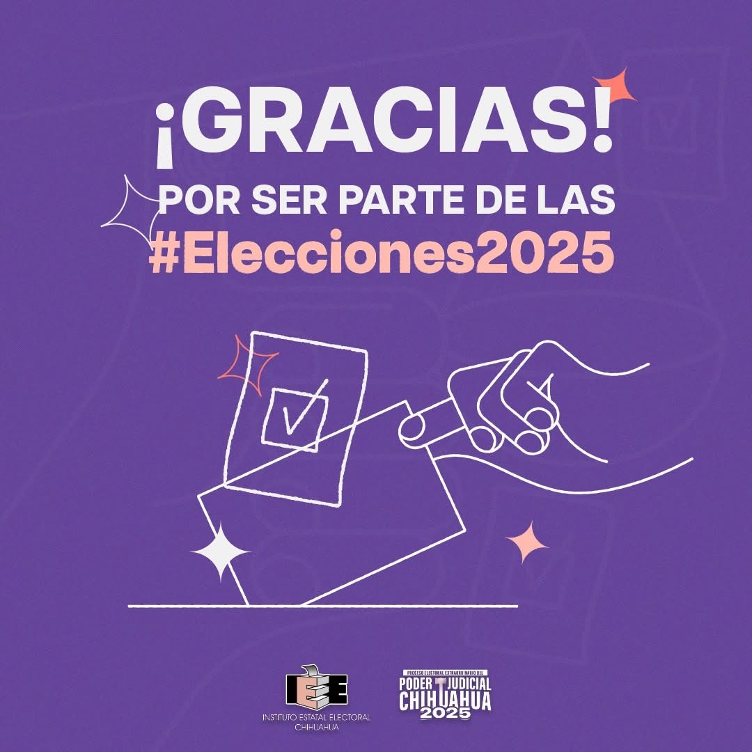 Gracias por ser parte de las elecciones.